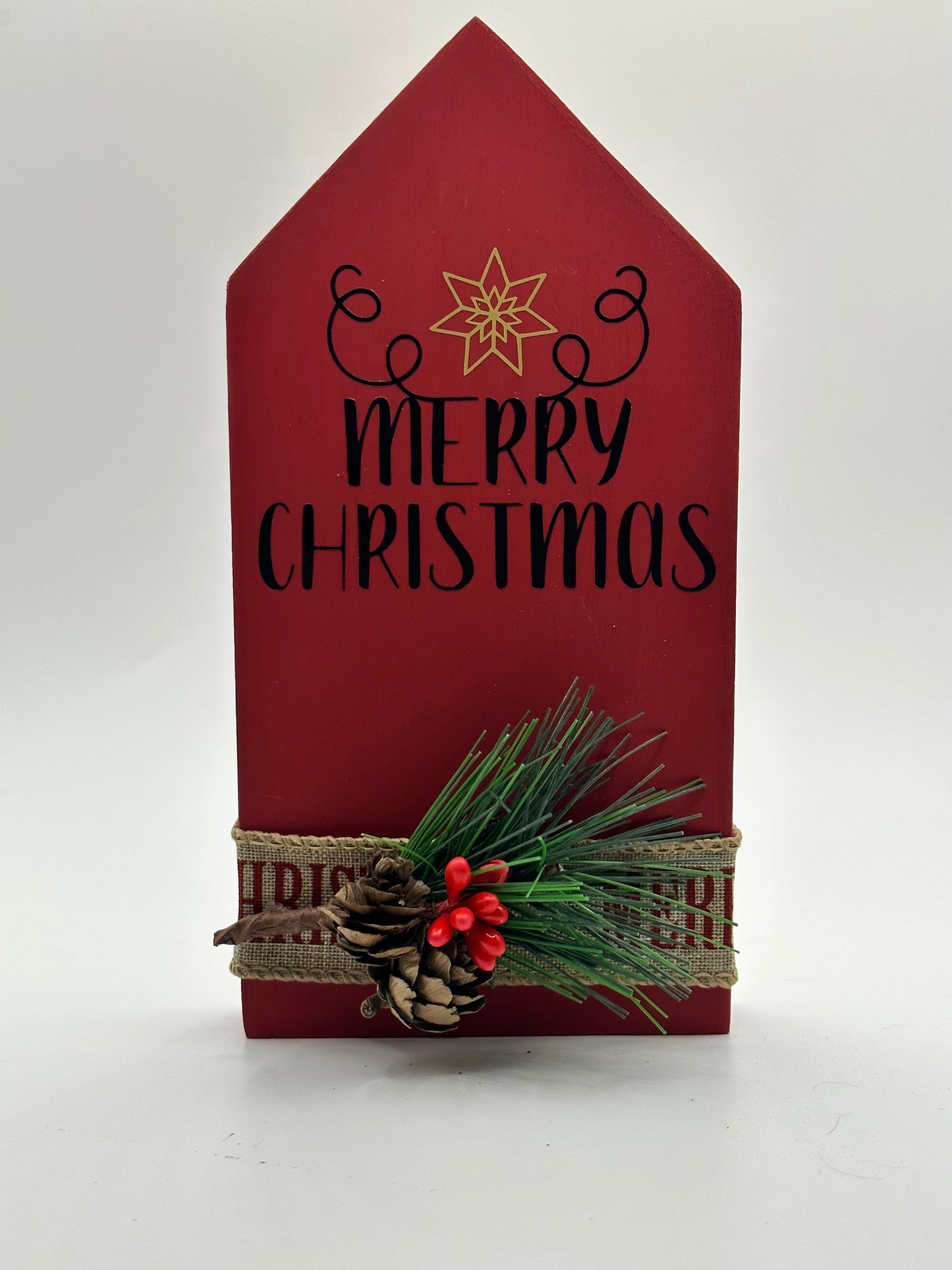 Decorative Wooden Casita - Enchanting Christmas Village: Handcrafted Mini Wooden Houses