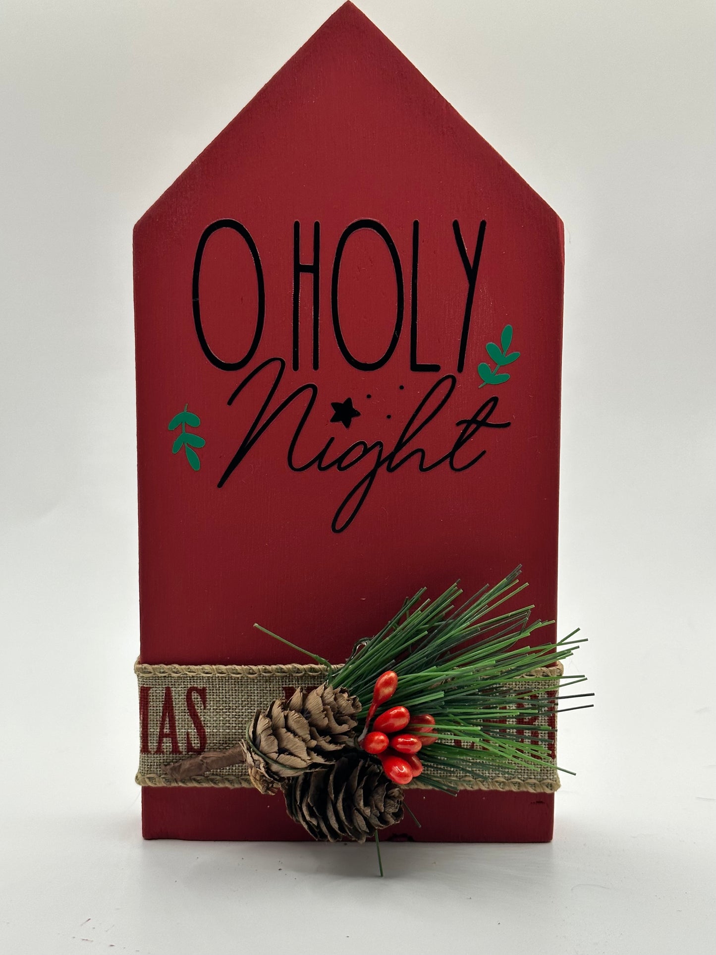 Decorative Wooden Casita - Enchanting Christmas Village: Handcrafted Mini Wooden Houses