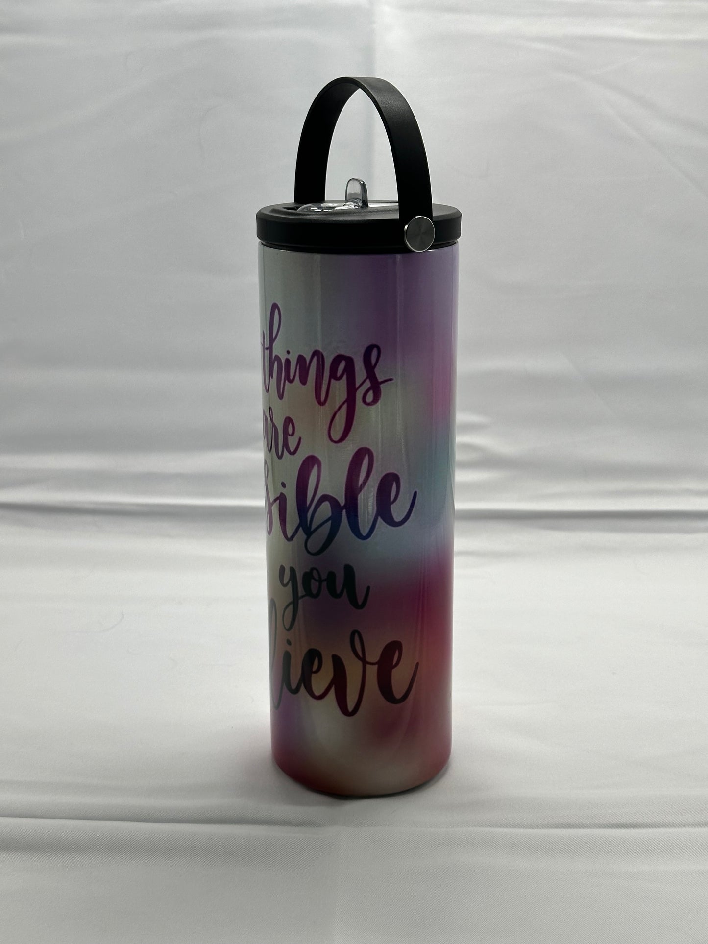 20oz Water Bottle- All Things Are Possible