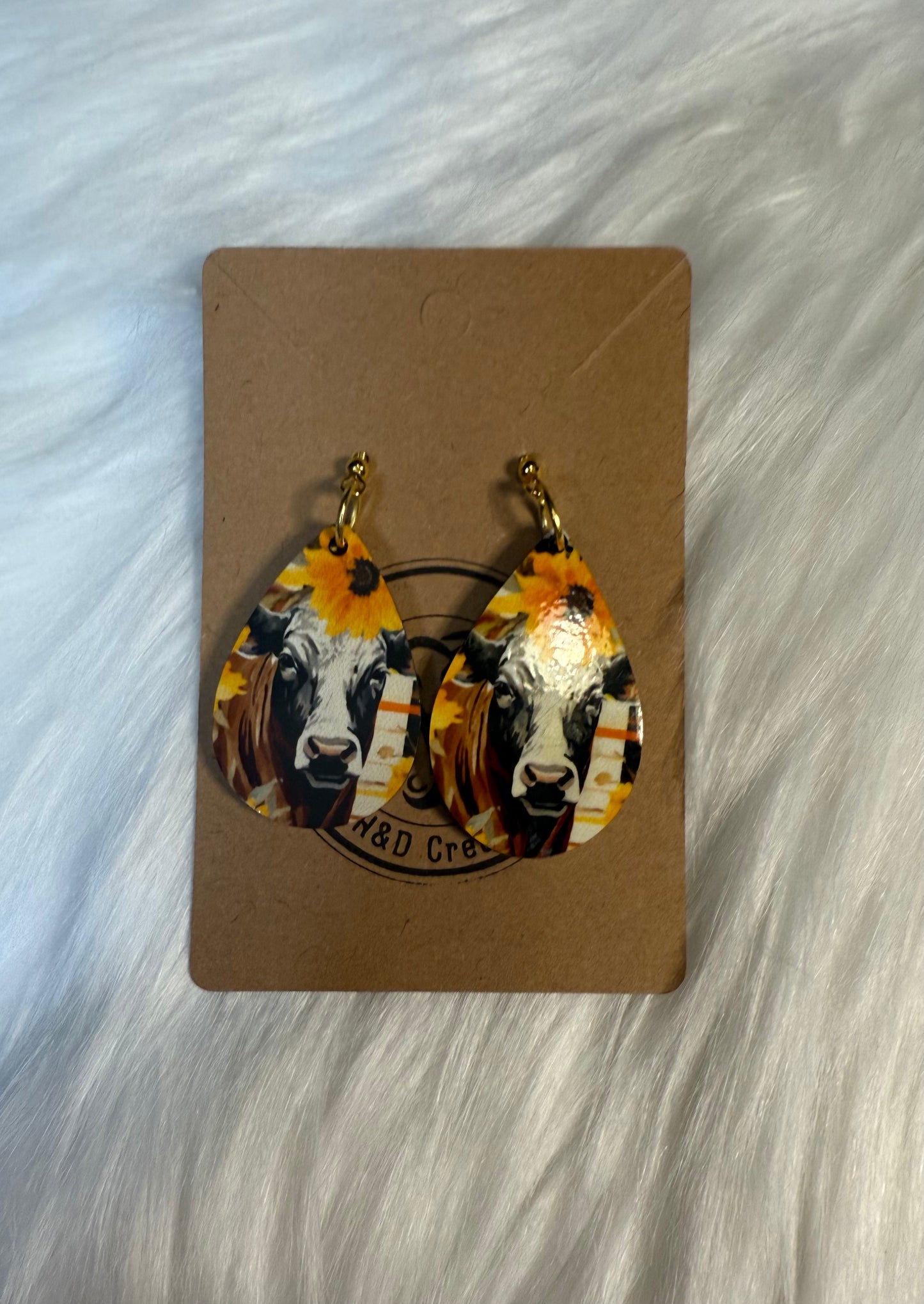 Sunflower Moo-d TearDrop Earrings