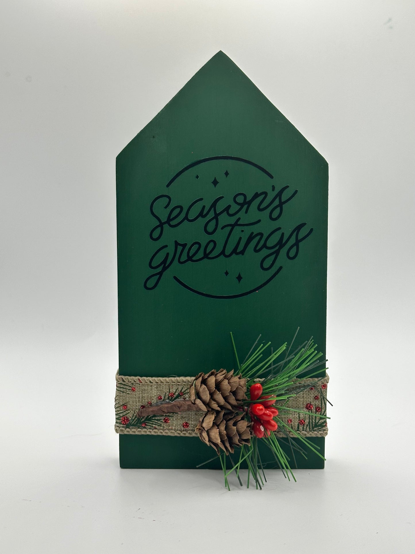 Decorative Wooden Casita - Enchanting Christmas Village: Handcrafted Mini Wooden Houses