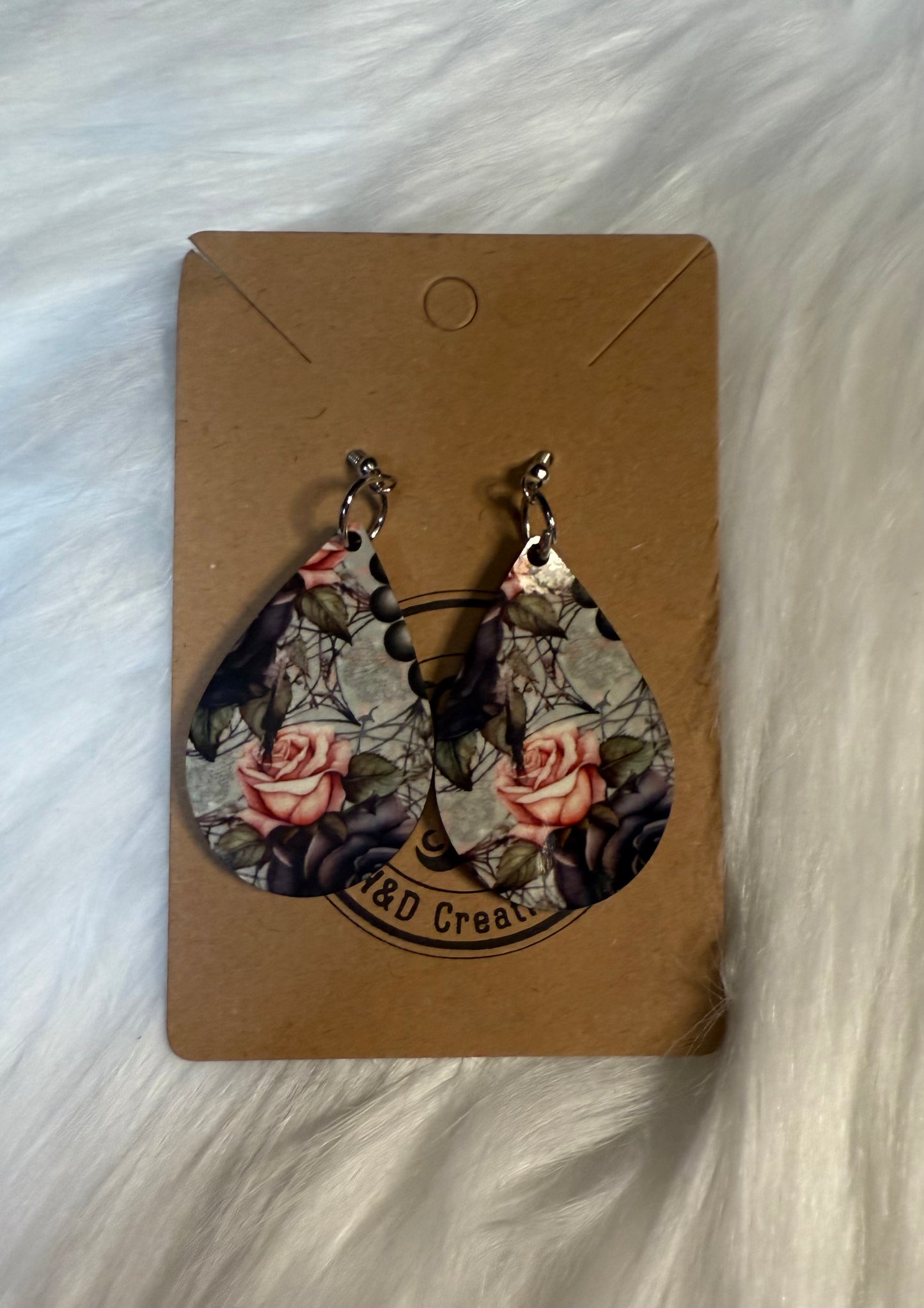 Midnight Garden Web - TearDrop Earrings