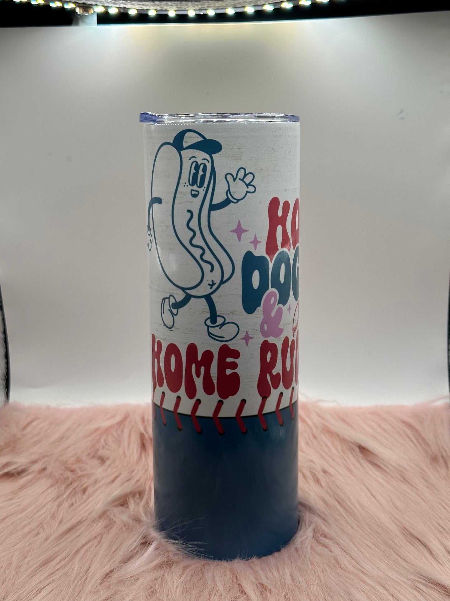 20oz Skinny Tumbler - Hot Dogs and Home Runs