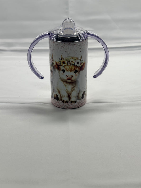 12oz Convertible Sippy Cup Tumbler - Baby Cow