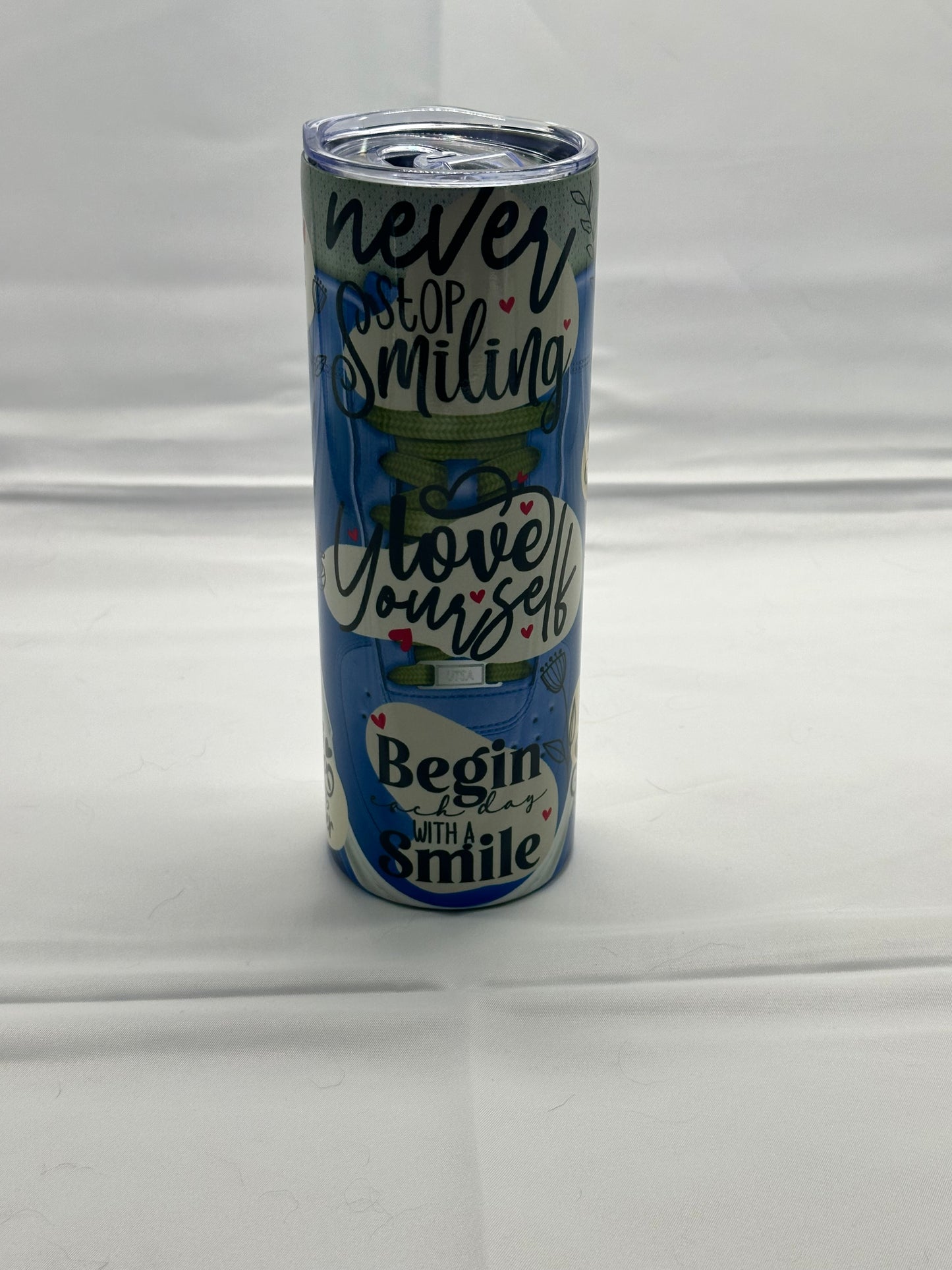 20oz Tumbler - Never Stop Smiling