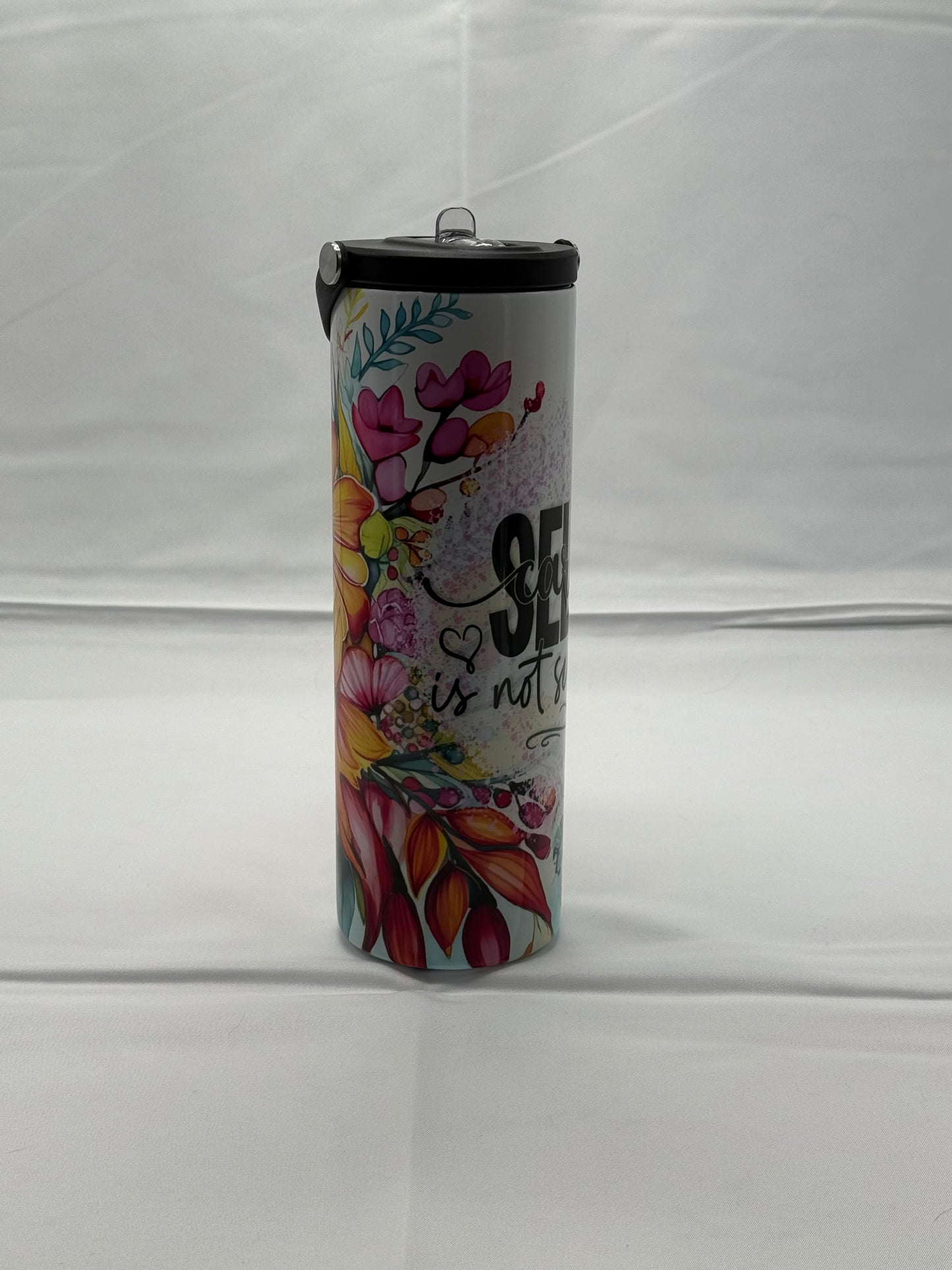 20oz Tumbler Water Bottle - Self Care Is Not Selfish