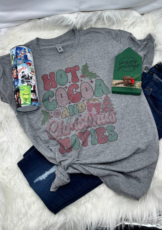 Hot Cocoa and Christmas Movies - Christmas shirt