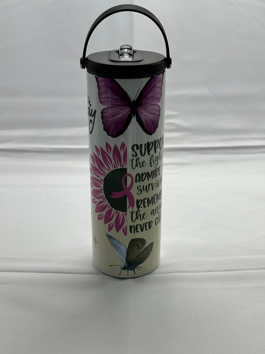 20oz Water Bottle - Support The Fighter
