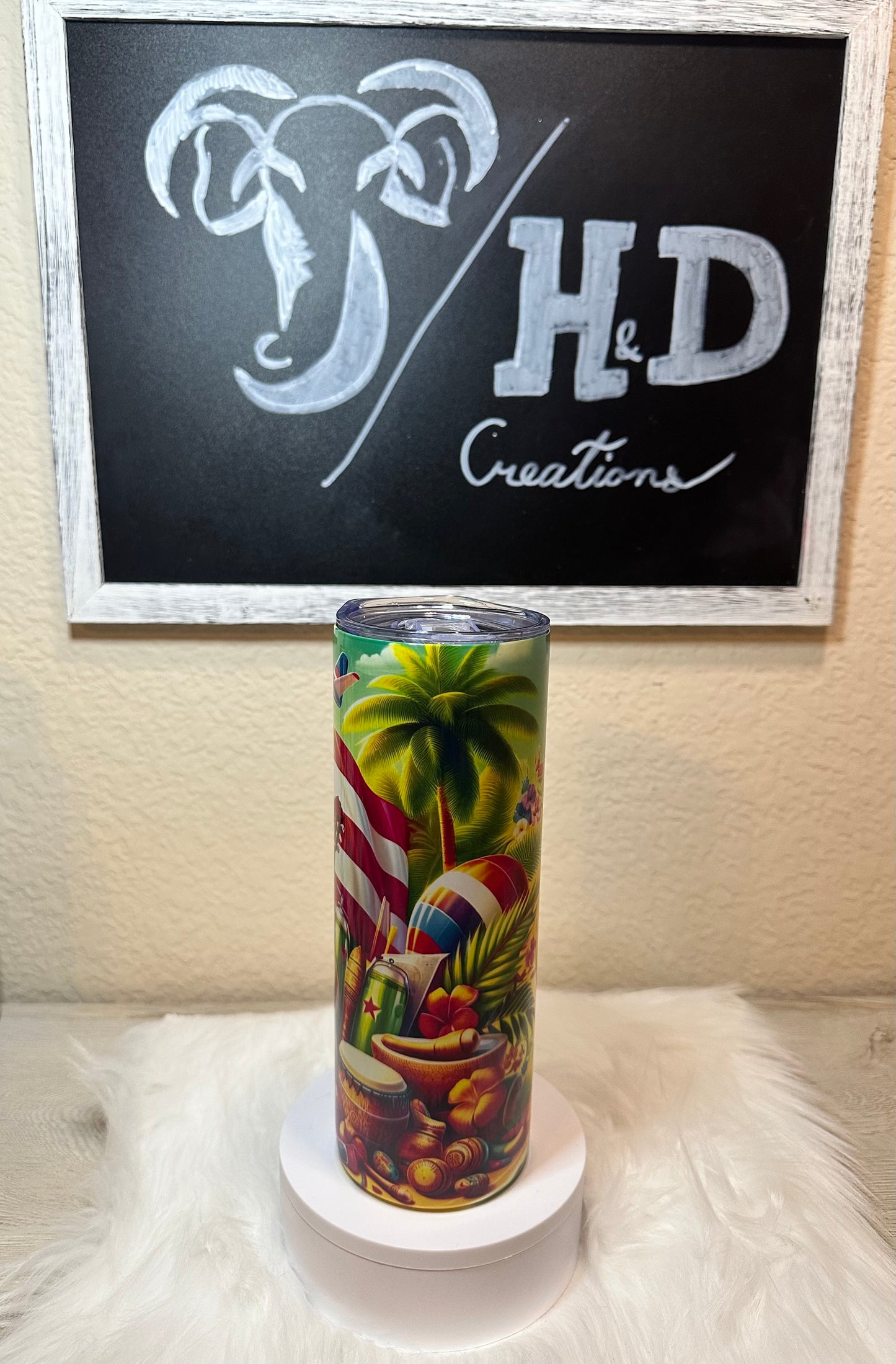 20oz - Puerto Rican Musical Fiesta Tumbler