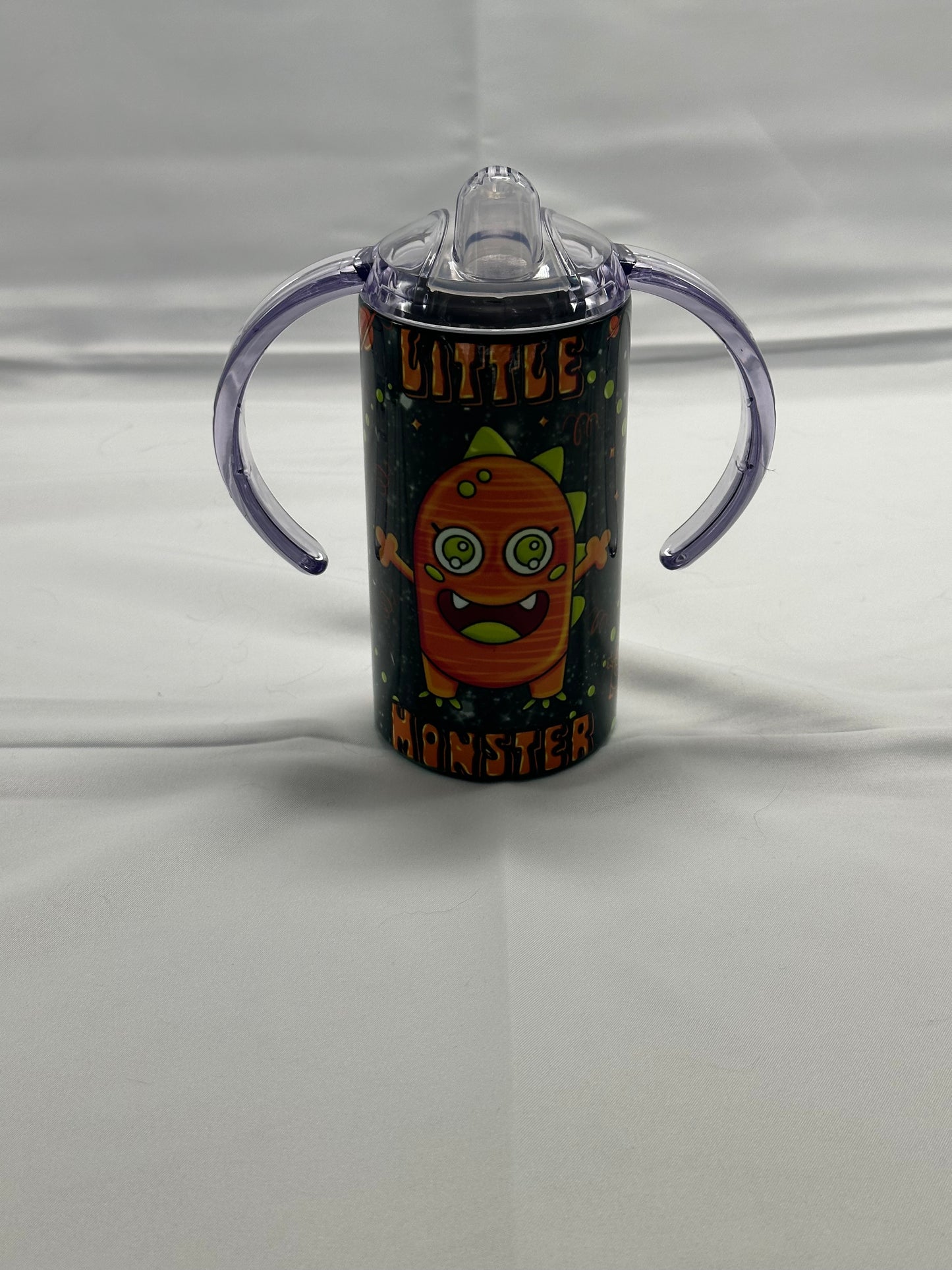 12oz Convertible Sippy Cup Tumbler - Orange Little Monster