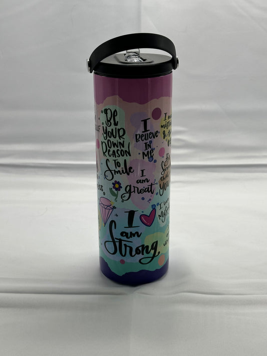 20oz Water Bottle - I Am Strong