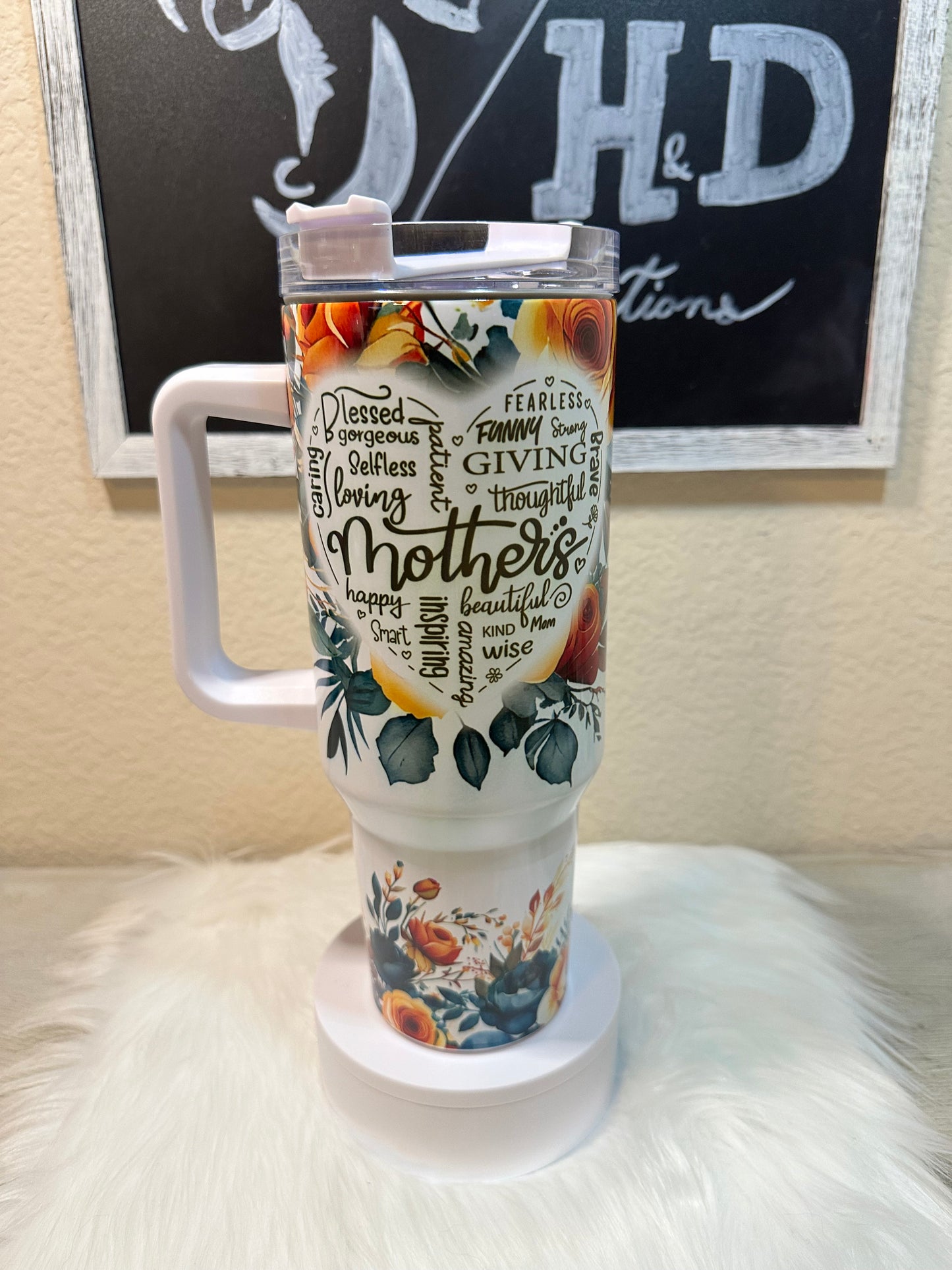 Beautiful & Caring Mother 40oz Tumbler - Celebrate Mom's Endless Love!