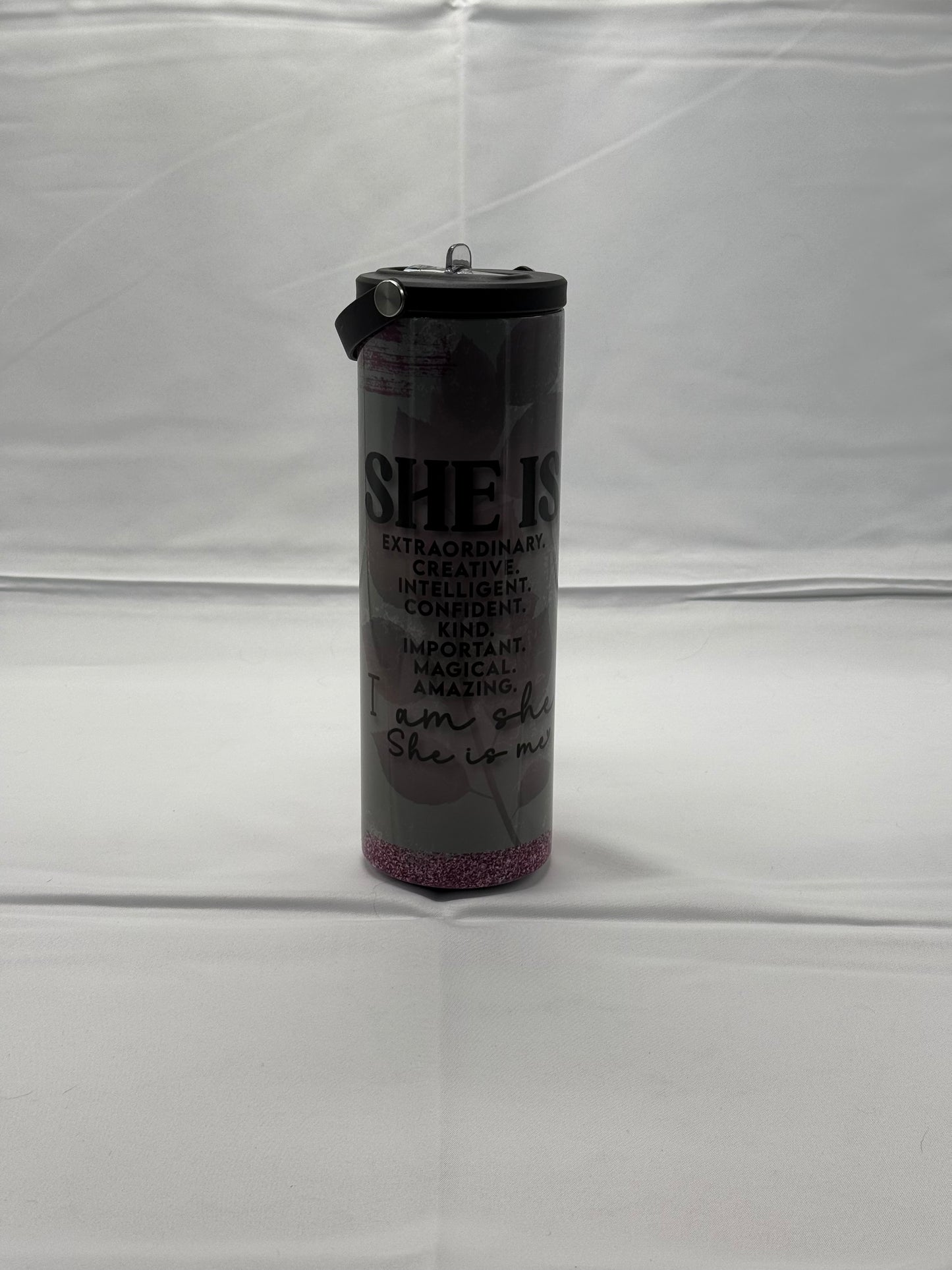 20oz Tumbler Water Bottle - She Is