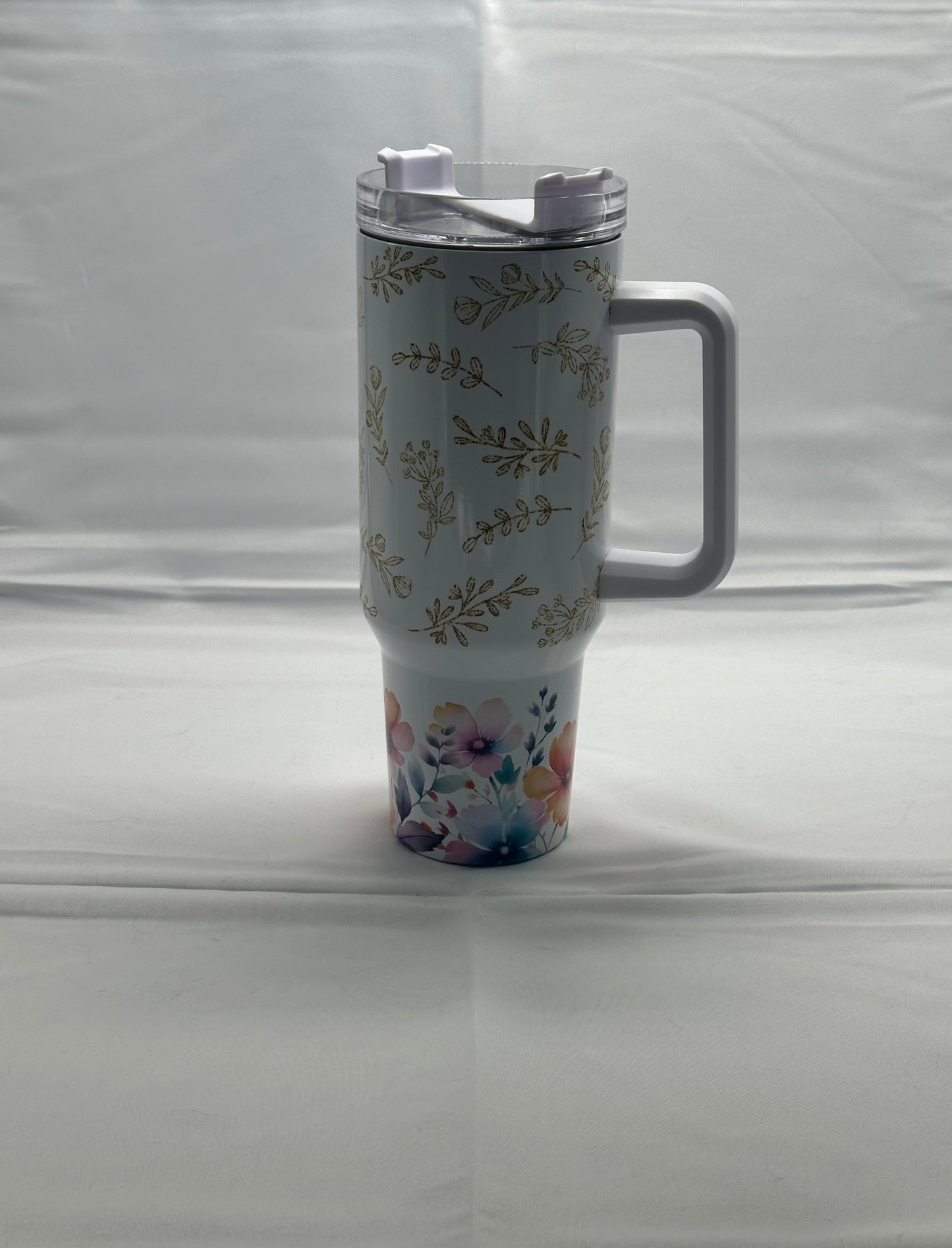 Paradise Elephant 40oz Insulated Tumbler - Vibrant Tropical Design