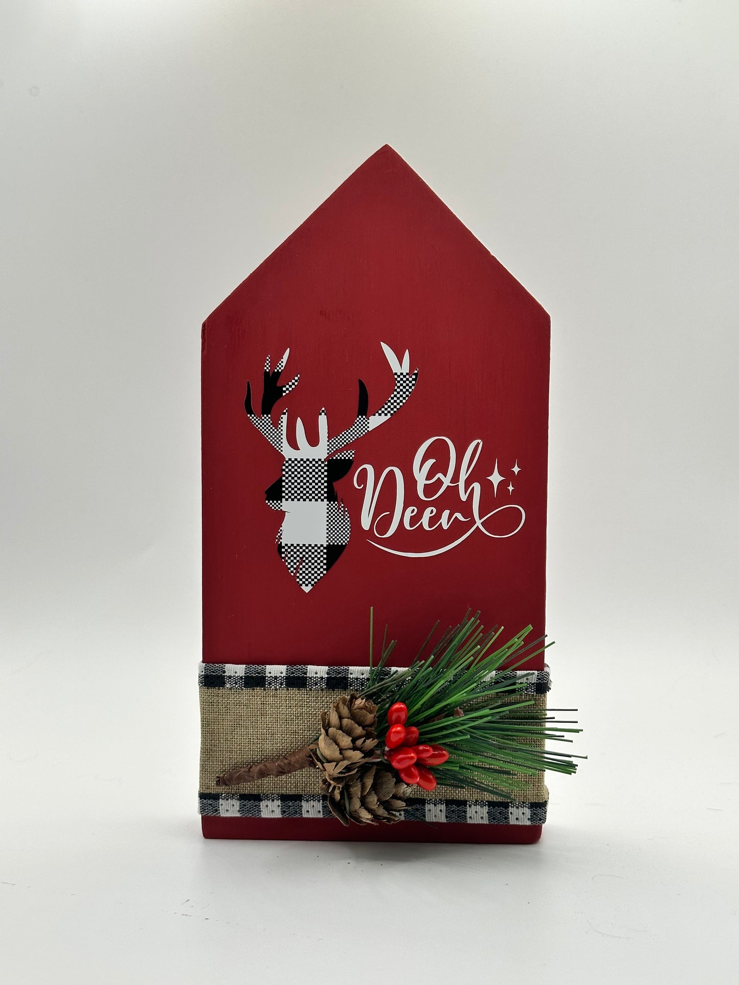 Decorative Wooden Casita -  Enchanting Christmas Village: Handcrafted Mini Wooden Houses