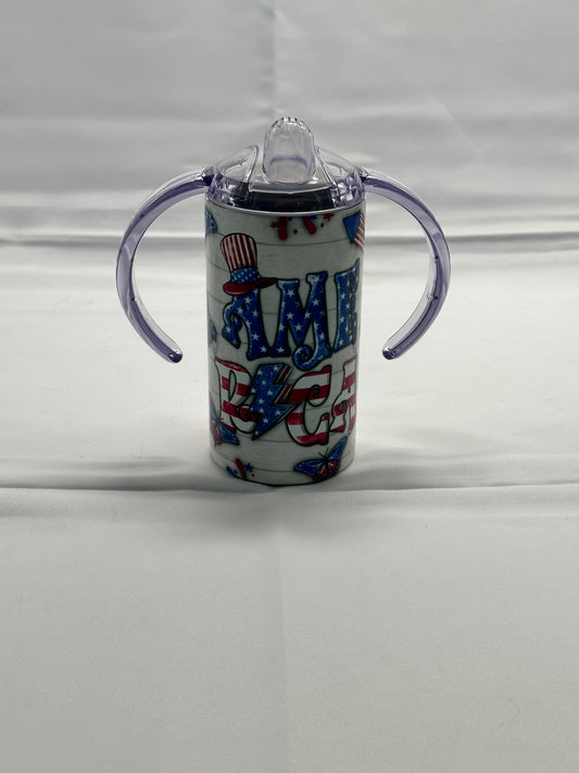 12oz Convertible Sippy Cup Tumbler - 4th of July - American sippy cup