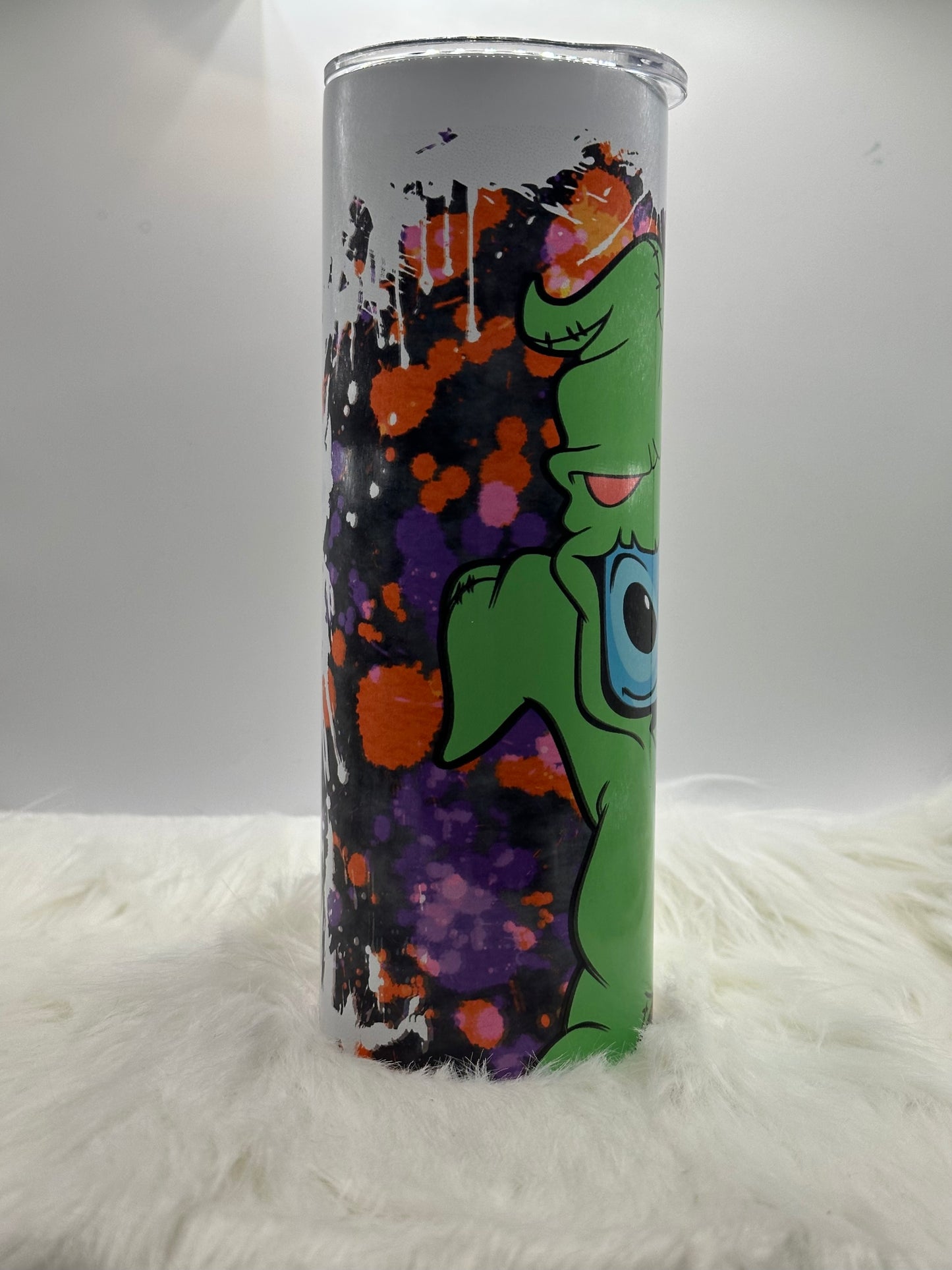 20oz Skinny Tumbler - Stitch Halloween before Christmas