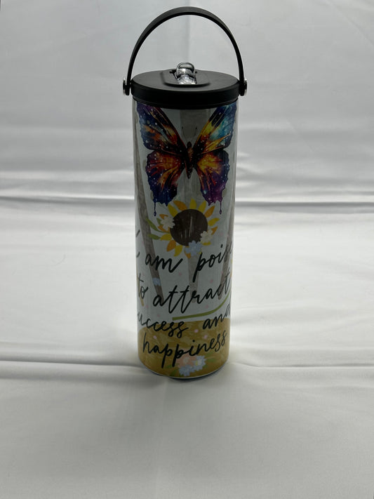 20oz Water Bottle - Butterfly I Am Poised