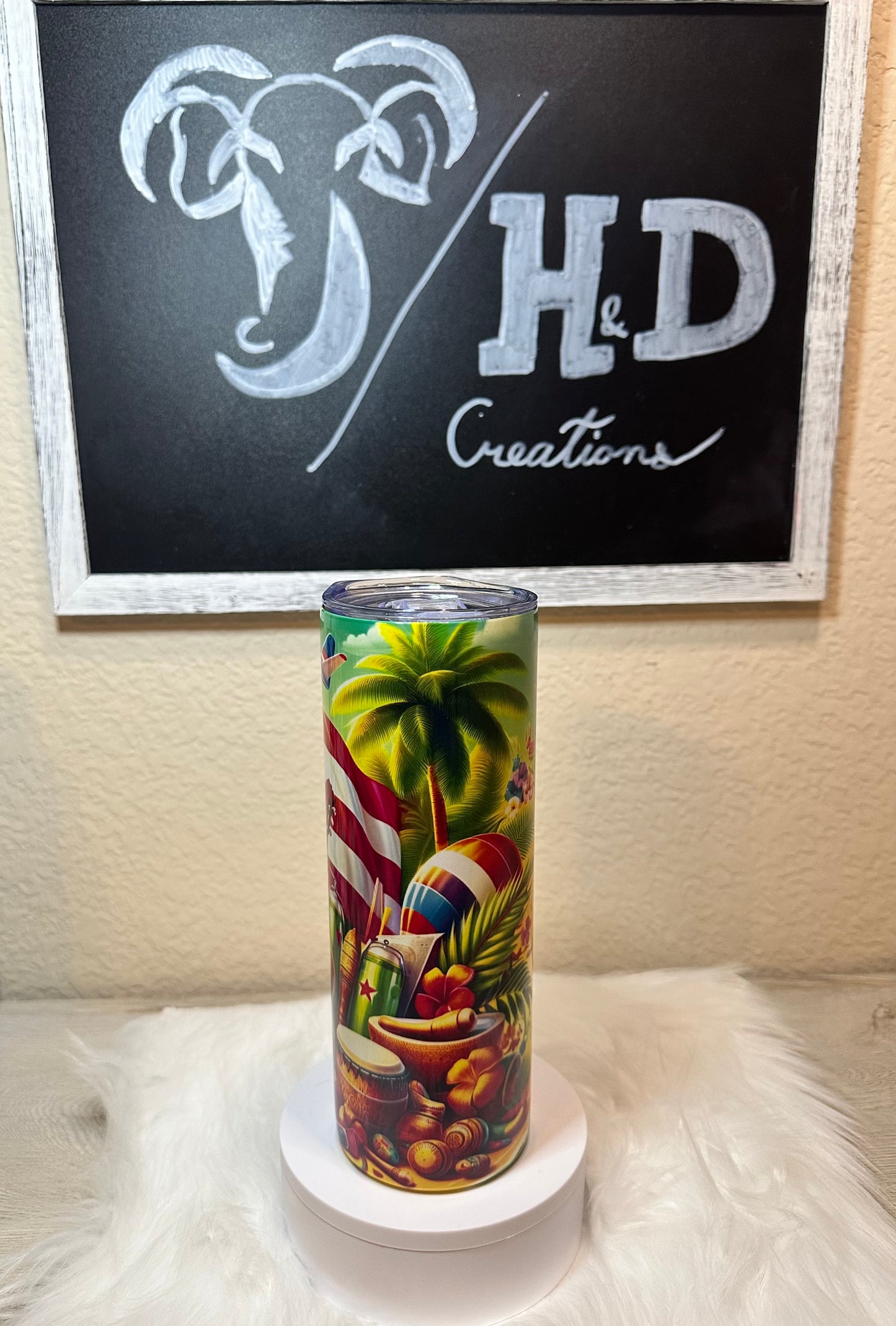 20oz - Puerto Rican Musical Fiesta Tumbler