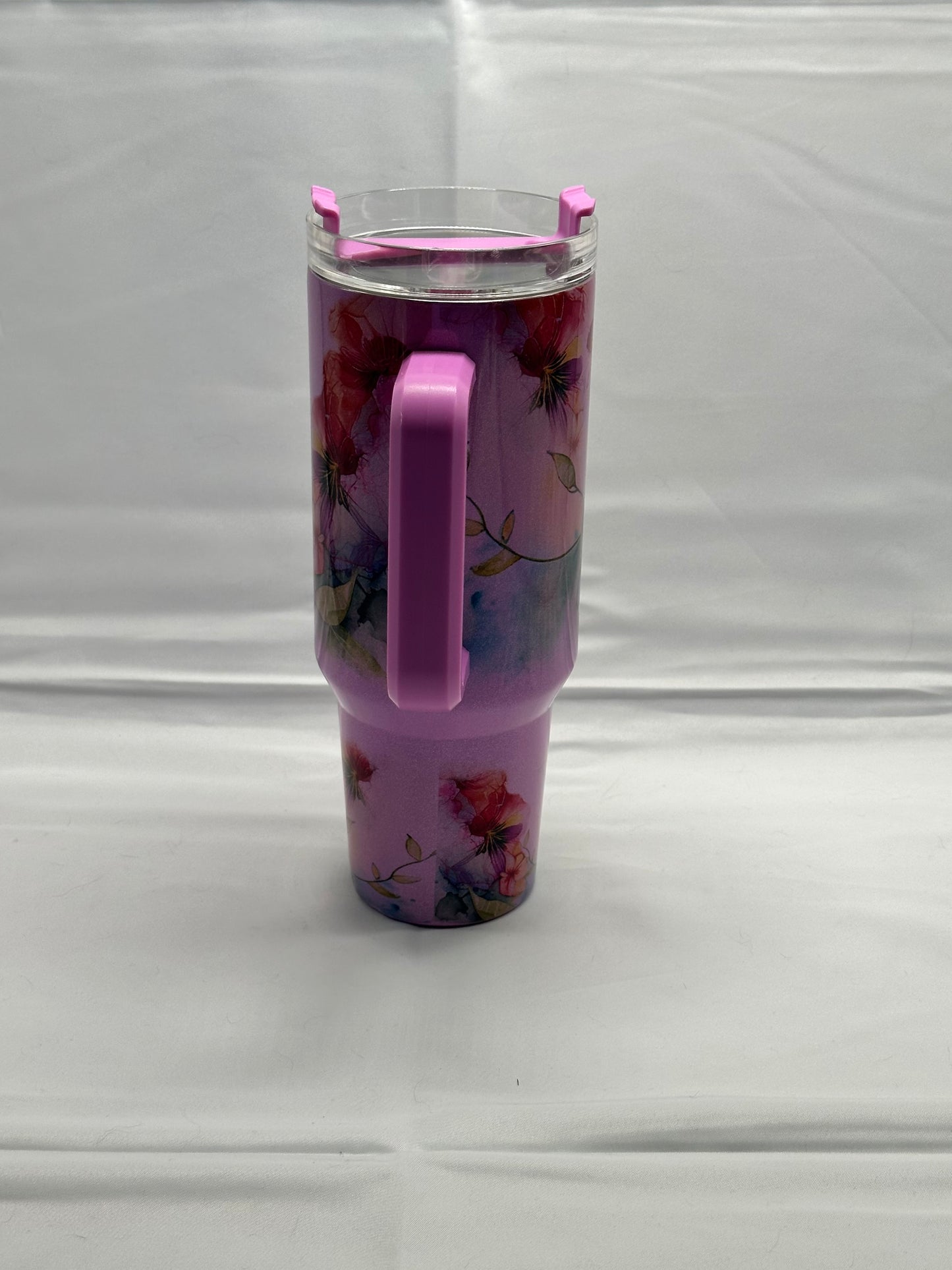 Hummingbird Haven 40oz Insulated Tumbler - Graceful Beauty in Vibrant Purple