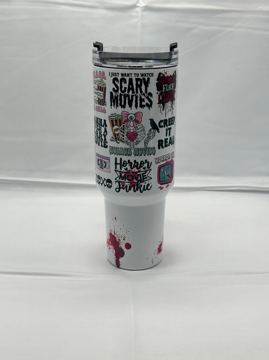 40oz Tumbler – Scary Movies