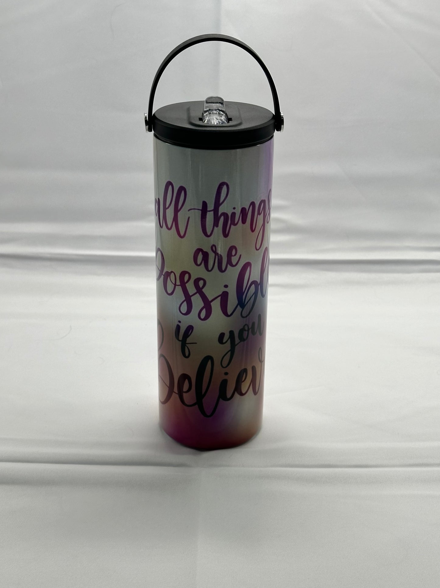 20oz Water Bottle - All Things Are Possible
