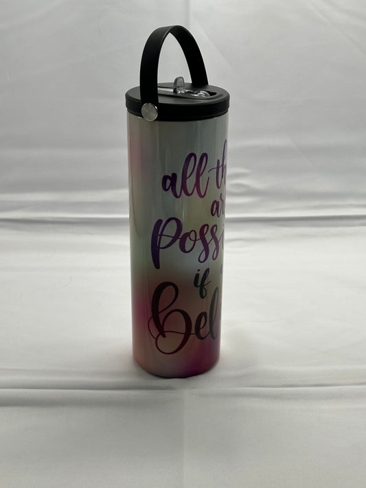 20oz Water Bottle - All Things Are Possible