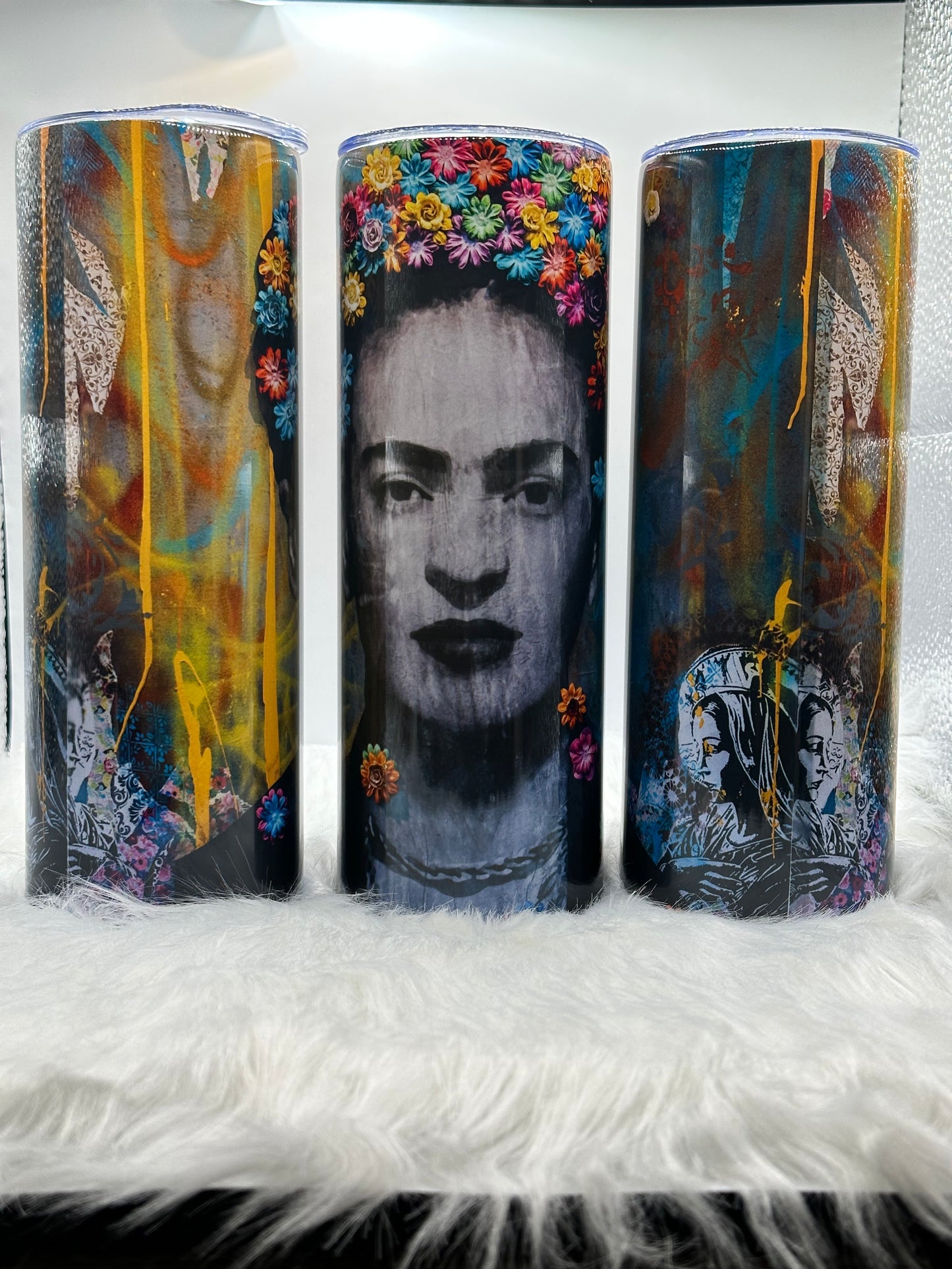 20oz Skinny Tumbler - Frida Kahlo