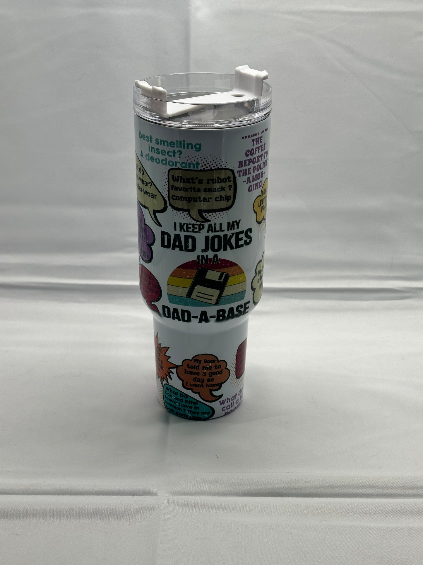 Da-da-base Dad Joke Collection Tumbler - Keep the Laughs Flowing!