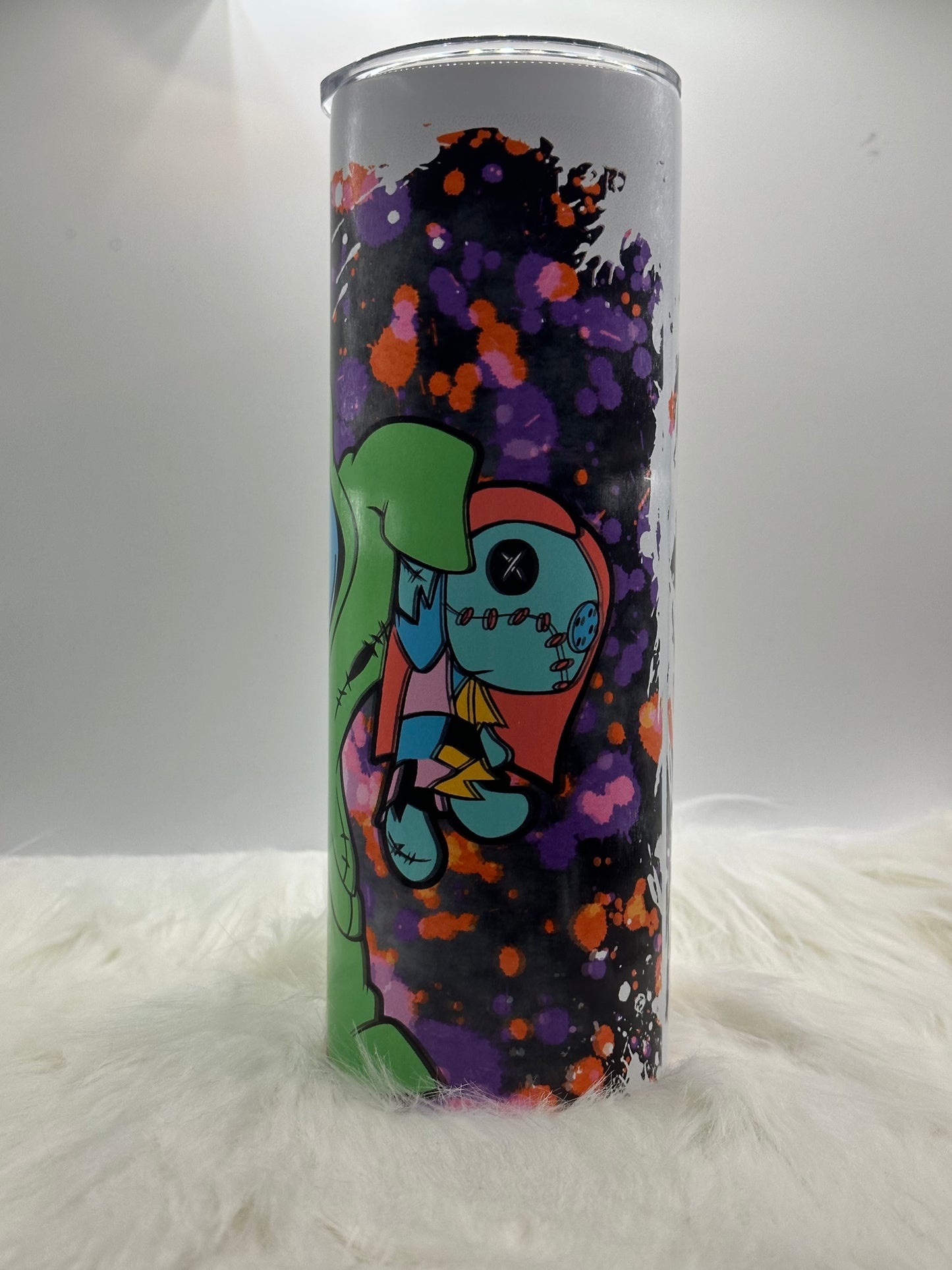 20oz Skinny Tumbler - Stitch Halloween before Christmas