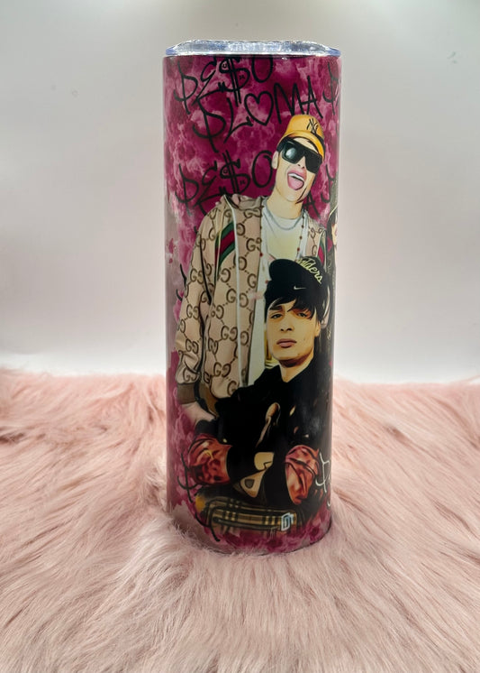 20oz Skinny Tumbler - El Flaco - Inspired Music Tumbler