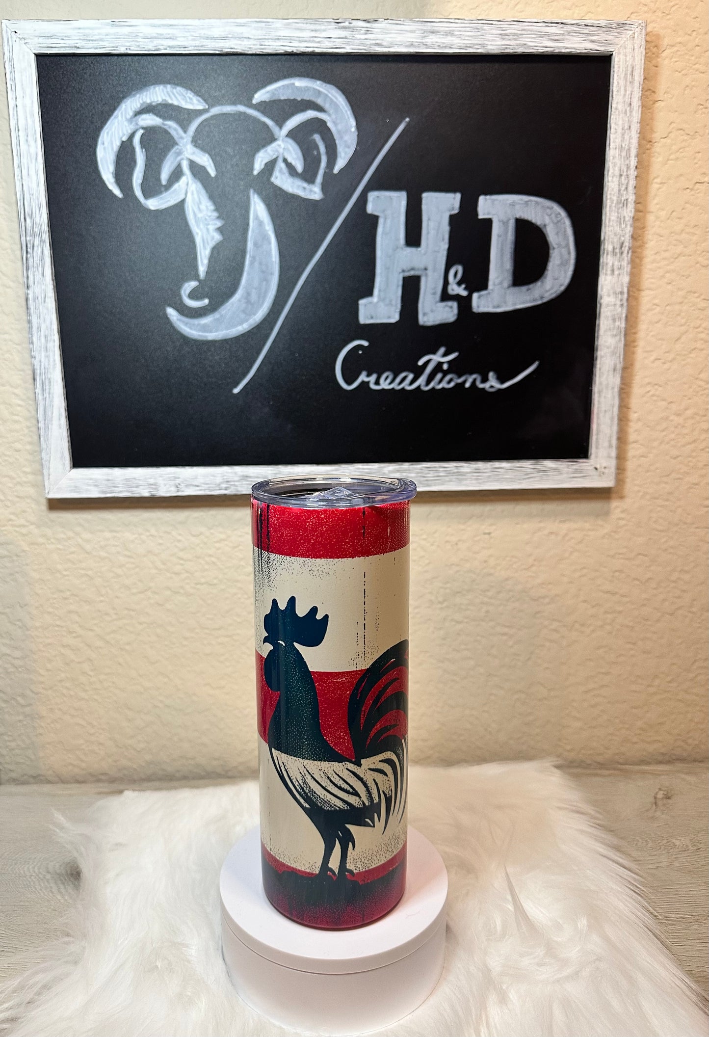 20oz - Puerto Rican Pride Rooster Tumbler