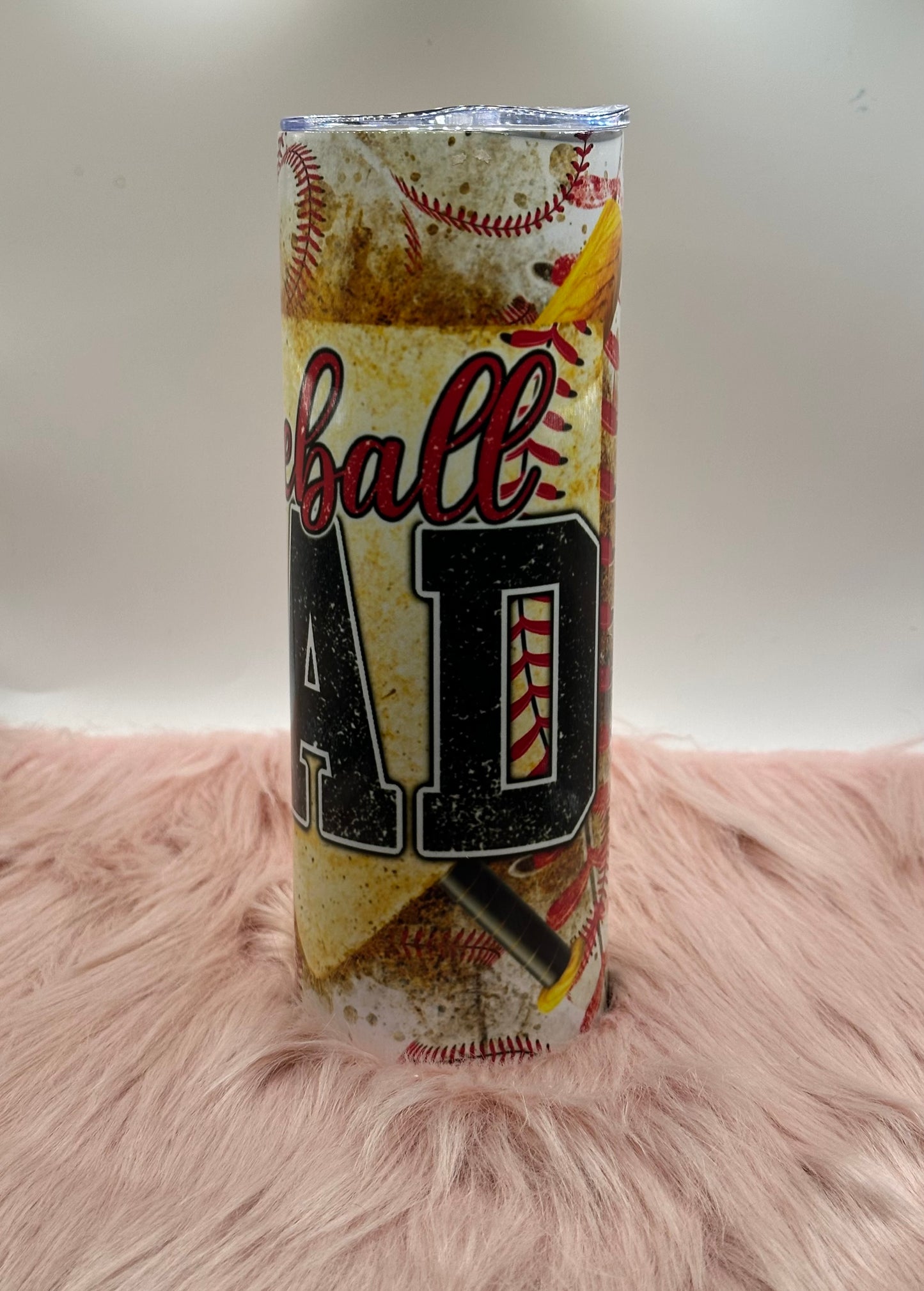 20oz Skinny Tumbler - Baseball Dad