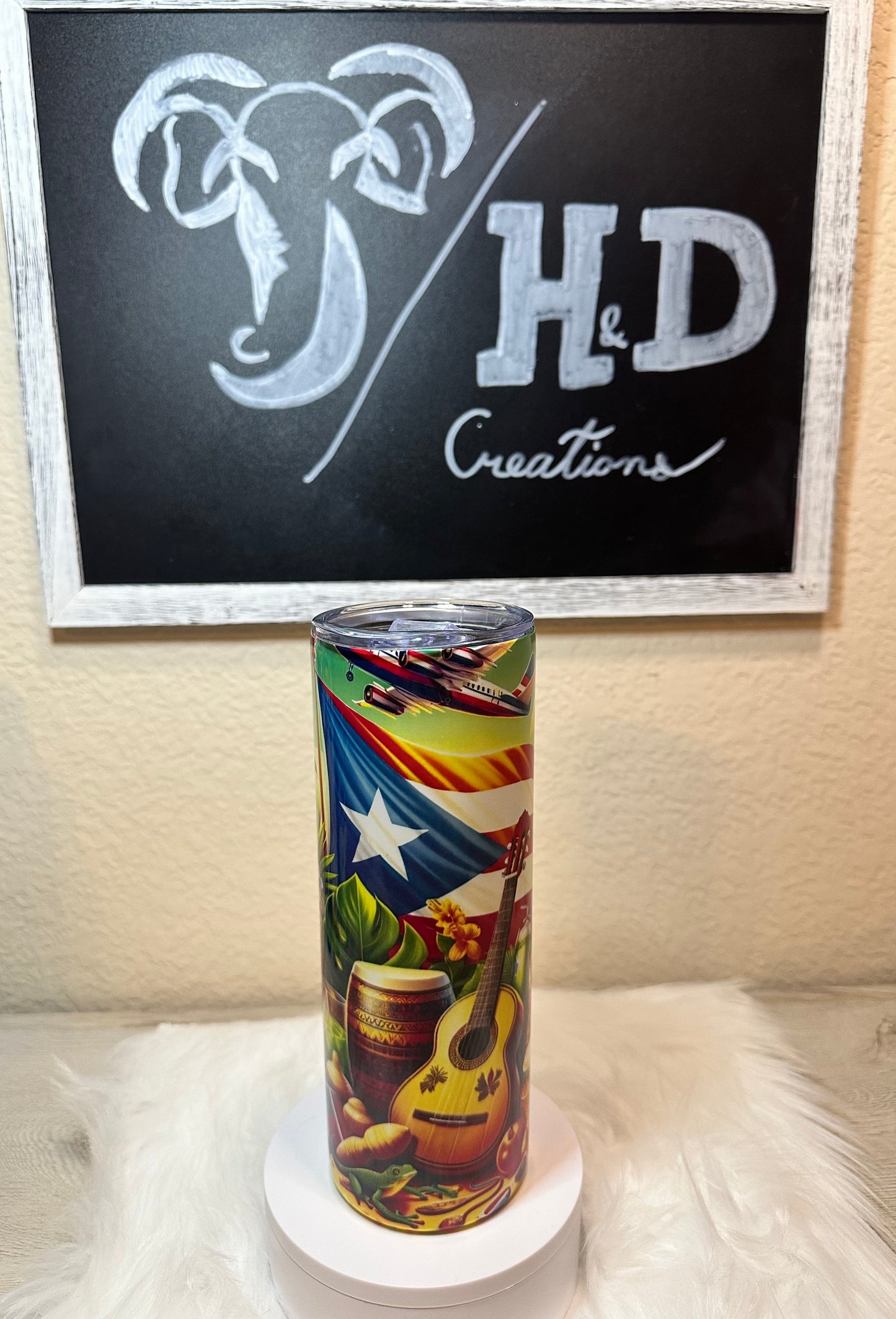 20oz - Puerto Rican Musical Fiesta Tumbler