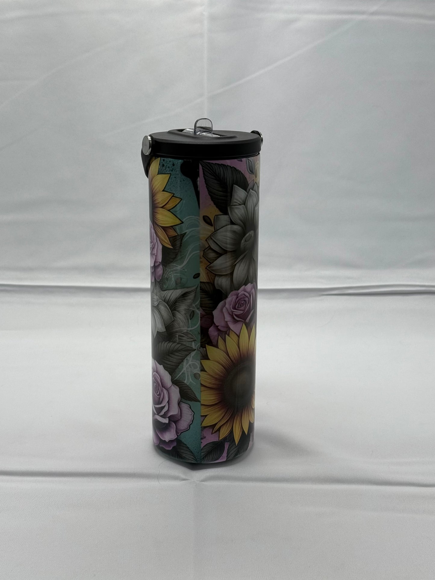 20oz Skinny Tumbler - Mental Health Skull