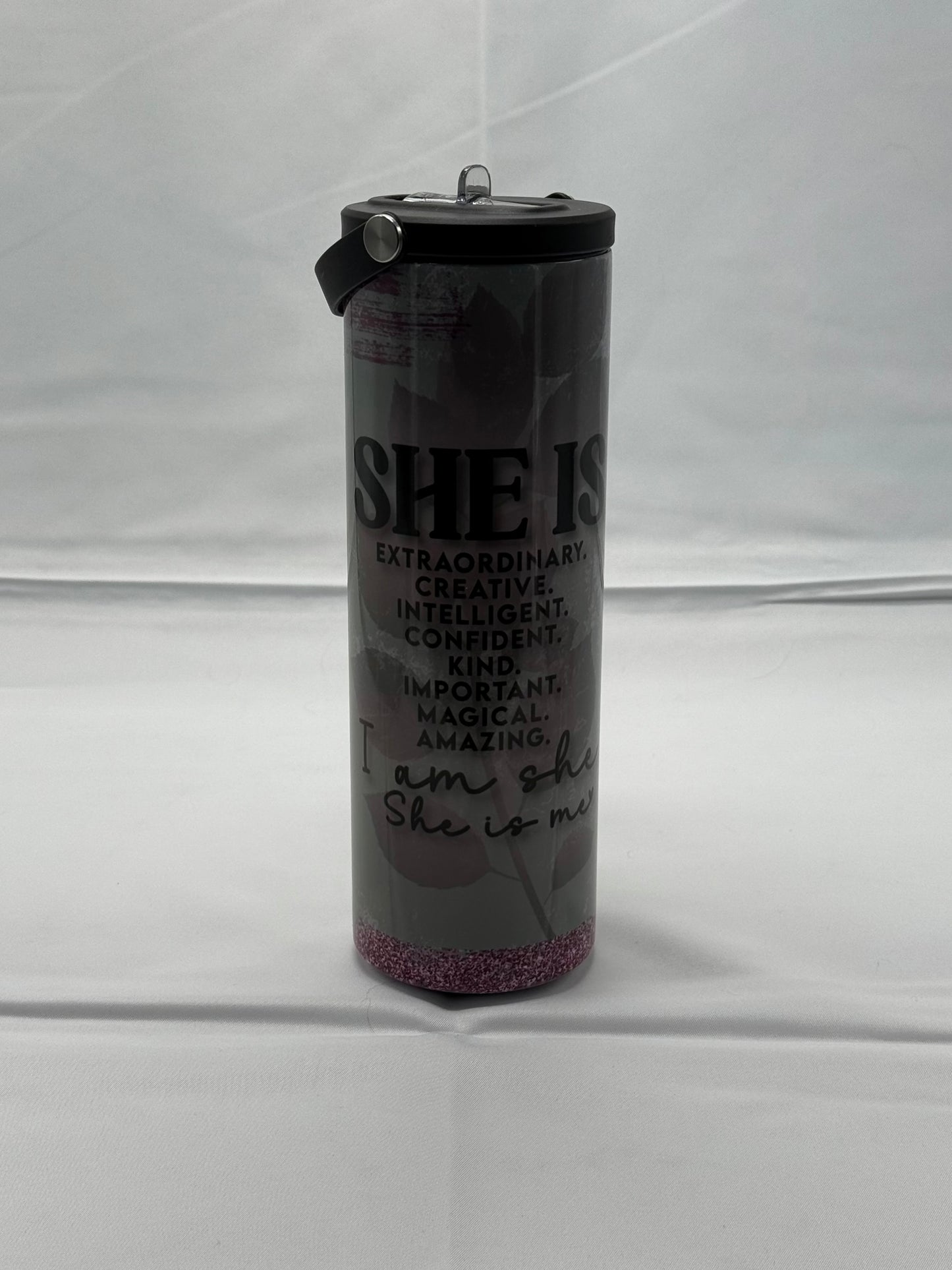 20oz Tumbler Water Bottle - She Is