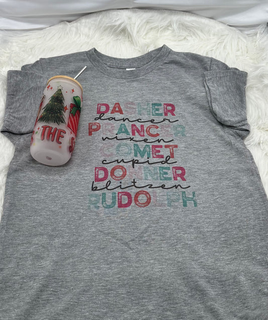 Reindeer Names - Kid T-shirt