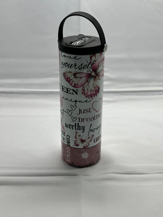20oz Water Bottle - Love Yourself