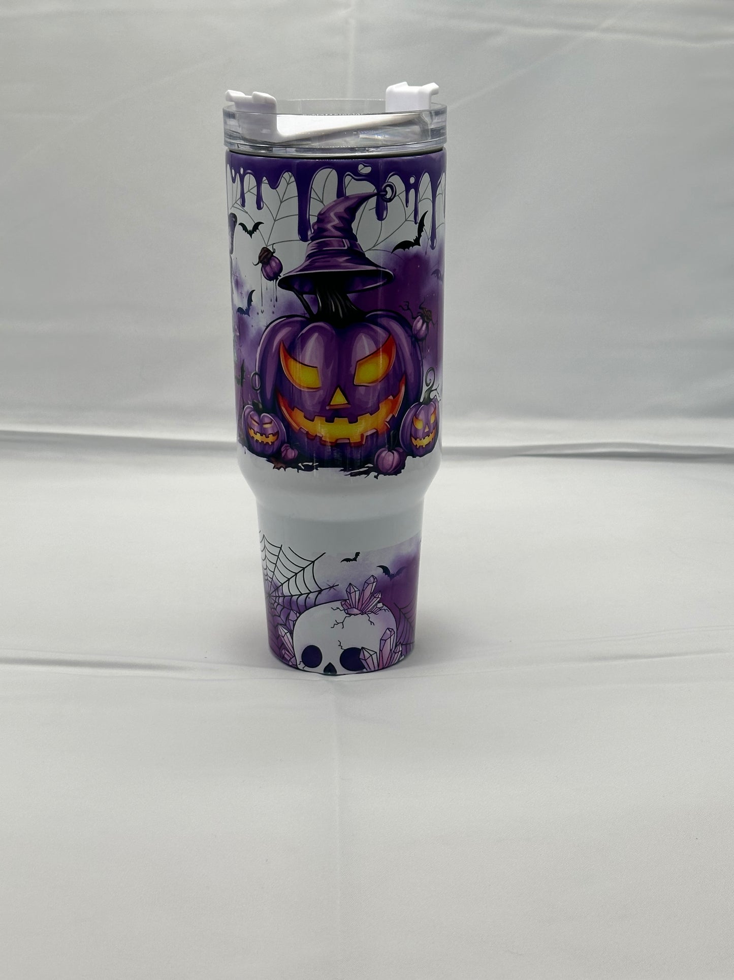 40oz Tumbler – Purple Pumpkin