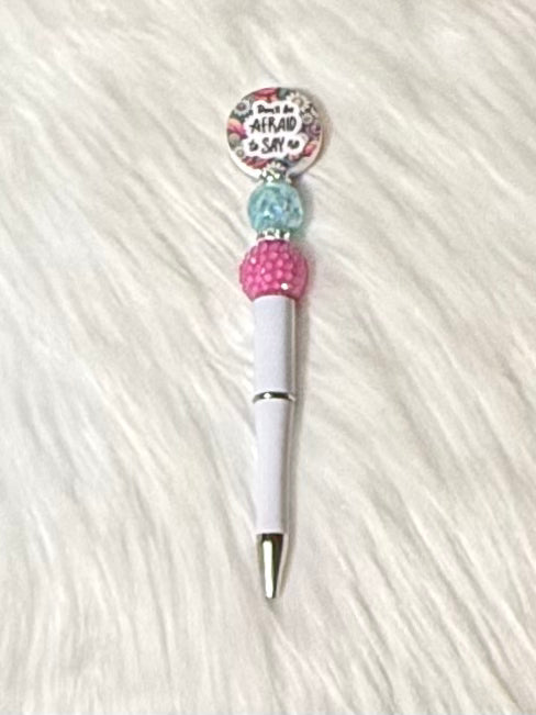 Motivational Beaded Pen – Say No with Style