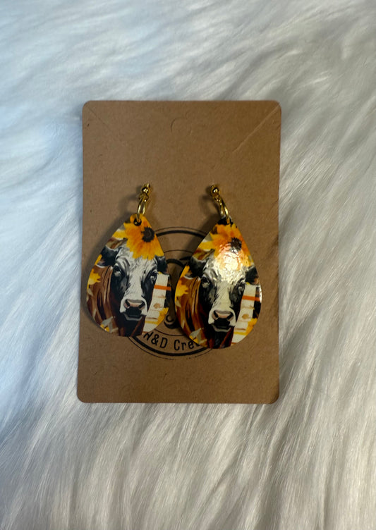 Sunflower Moo-d TearDrop Earrings