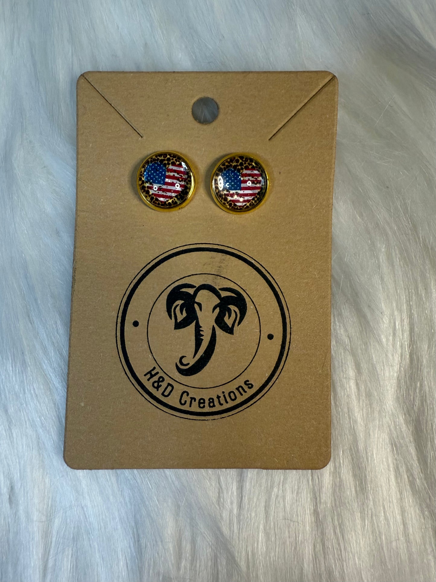 Stars, Stripes & Sass - Stud Earrings 12mm