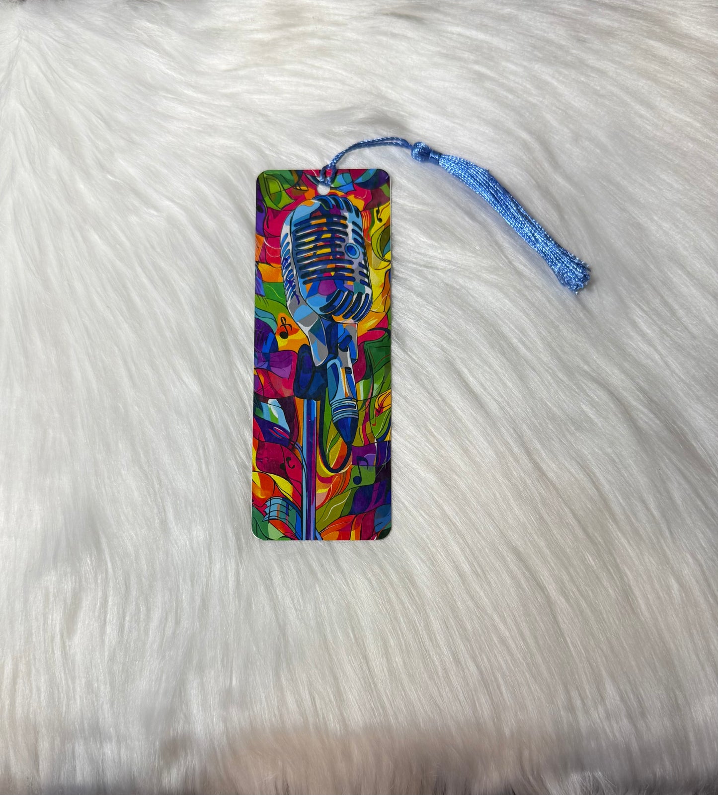 Vibrant Vibes Mic - Bookmark