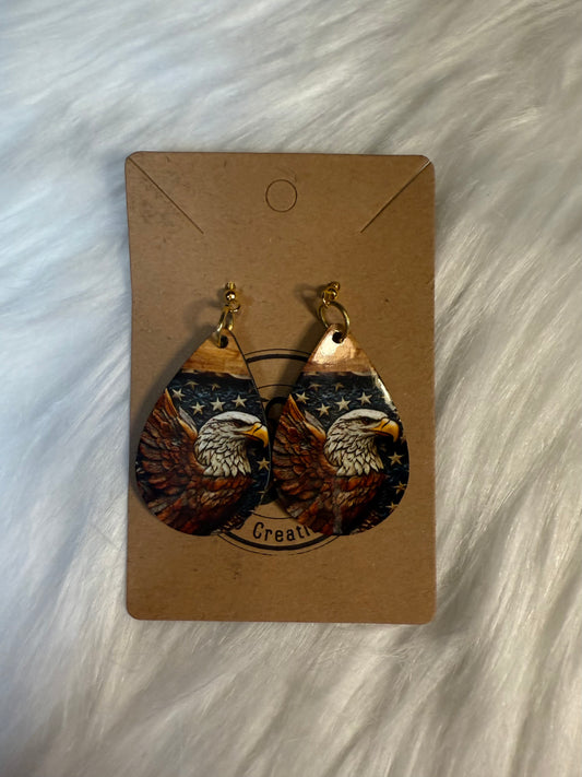 Bold & Brave Eagle - TearDrop Earrings