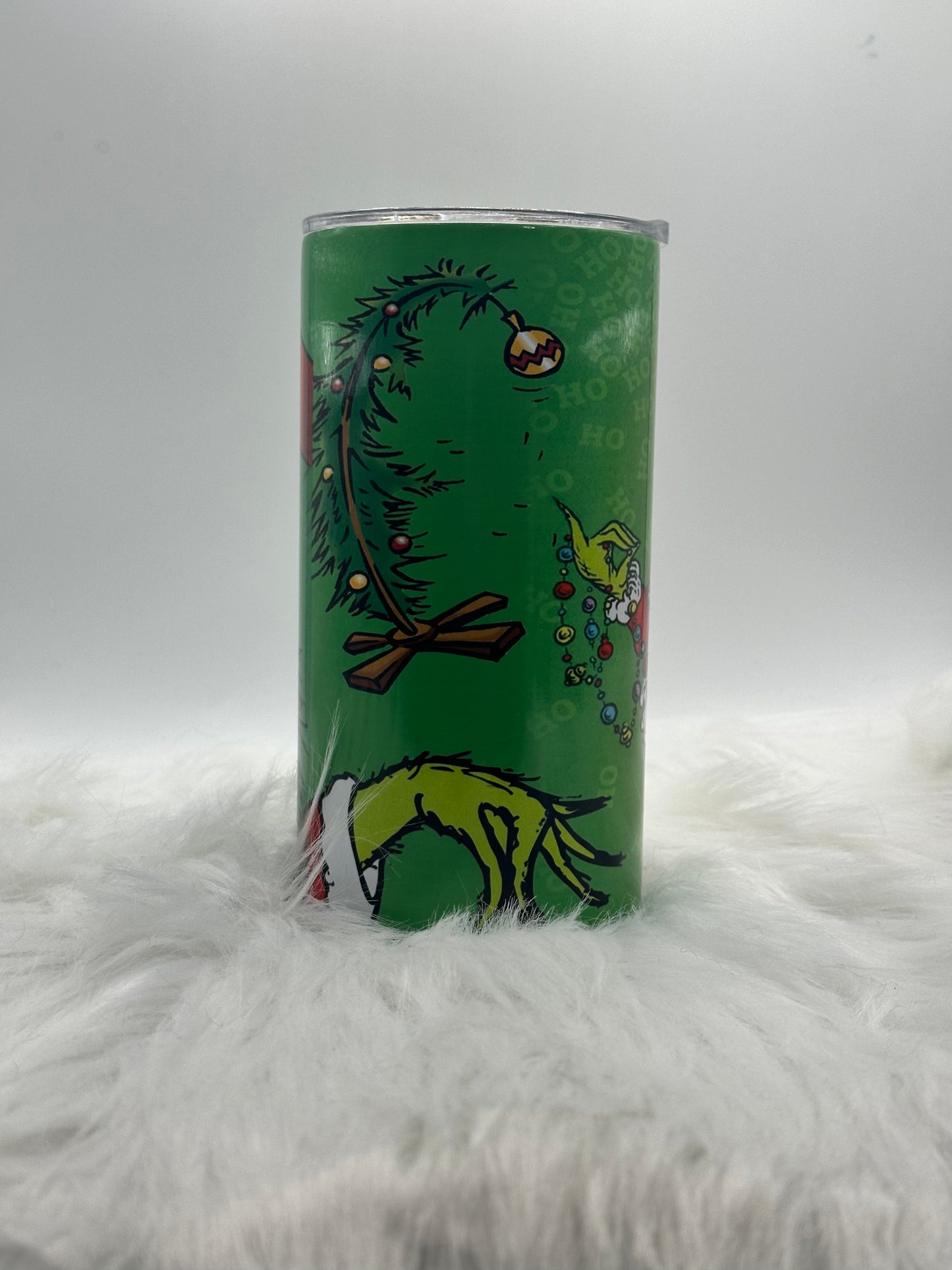 12oz Tumbler - Merry Grumpy Holiday Character