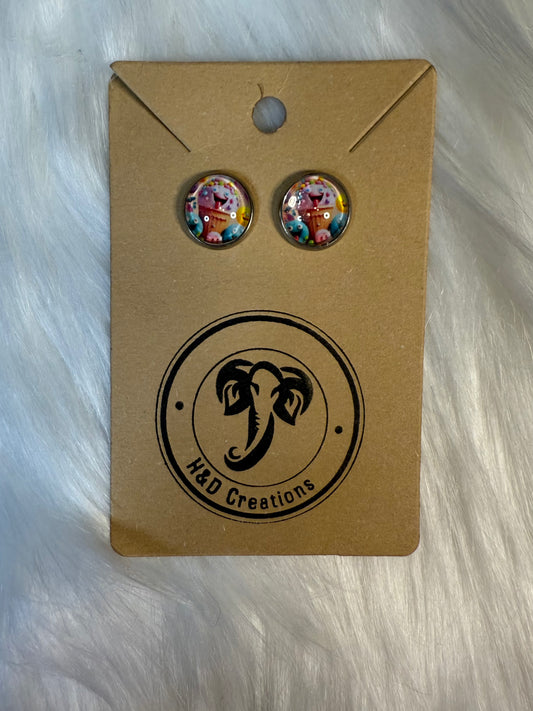 Ice Cream - Stud Earrings 12mm