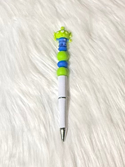 Little Green Alien Beaded Pen – Pixar Vibes