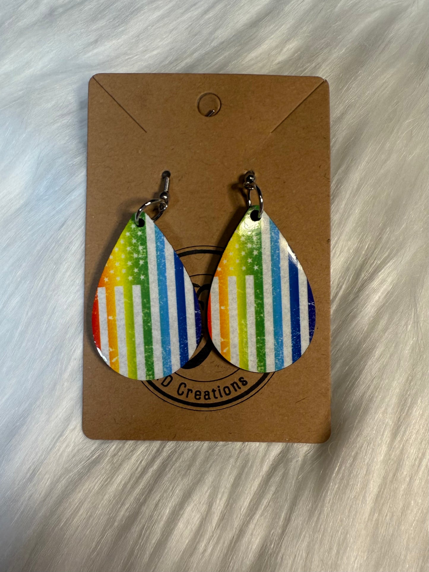 Pride in Every Stripe - TearDrop Earrings