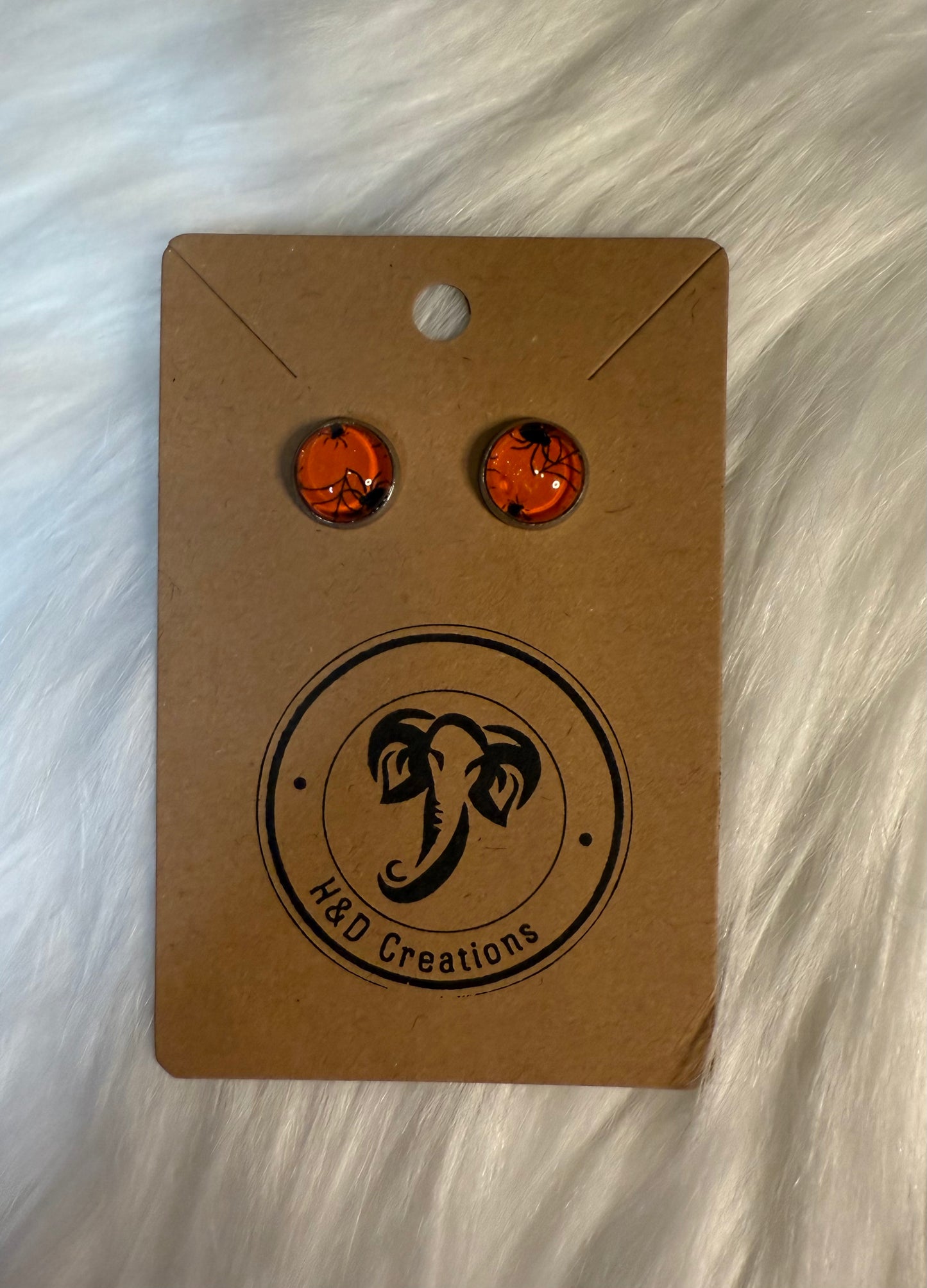 Spooky Web - Stud Earrings 10mm