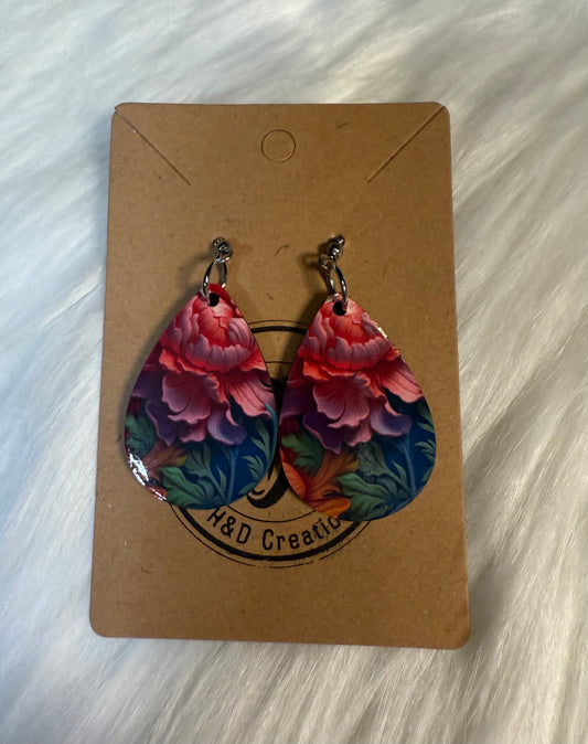 Twilight Petals - TearDrop Earrings
